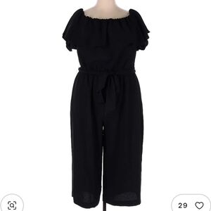 RACHEL Rachel Roy Elegant Black Romper